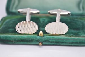 【送料無料】メンズアクセサリ—　ビンテージスターリングシルバーアールデコデザインカフリンクスvintage sterling silver cufflinks with an art deco design b832