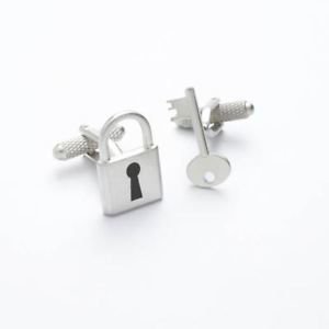 【送料無料】メンズアクセサリ—　オニキスアートロンドンボックスロックキーカフリンクス