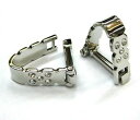 【送料無料】メンズアクセサリ—　7アイテムシルバーホワイトカフスリンクストーンgemelos70wrap around silver white crystals cufflinks stone gemelos 70 for 7 items