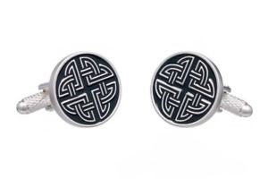 【送料無料】メンズアクセサリ— オニキスアートボックスセルティックノットカフリンクスceltic knot cufflinks in onyx art cufflink box