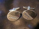 yzYANZT?@Be[W\bhVo[JtNXlovely vintage quality solid silver engraved cufflinks, birm1981, js