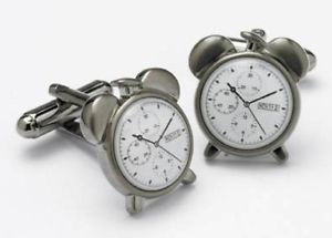 【送料無料】メンズアクセサリ—　アラームノベルティーボックスカフスボタンカフリンクス