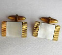 【送料無料】メンズアクセサリ— ヴィンテージシェルパールカフリンクスmother of pearl cufflinks for men or lad...
