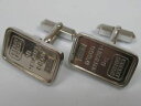 【送料無料】メンズアクセサリ—　クレディスイス5グラム999カフスリンクスターリングcredit suisse 5 gramm 999 silver bars cuff links sterling silver