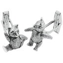 【送料無料】メンズアクセサリ- アリノーマンスターリングシルバーテディカフスボタン ari d norman sterling silver moving teddy cufflinks gift boxed great gift