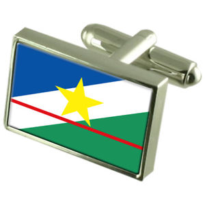 【送料無料】メンズアクセサリ—　ロライマスターリングフラグカフスリンクroraima sterling silver flag cufflinks