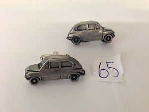 【送料無料】メンズアクセサリ— フィアットカフスボタンピューターカフスボタンfiat 600 3d cufflinks classic car pewter effect cufflinks ref65