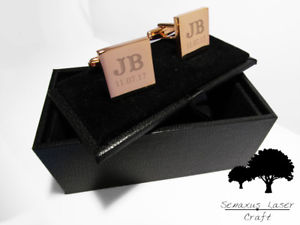 ̵ۥ󥺥—ɥեܥ󥢥ץѡʥ饤ܥåեengraved rose gold cufflinks amp; personalised gift box cuff links best man rgcls4