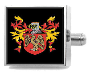 【送料無料】メンズアクセサリ—　イギリスカフスボタンボックスblessley england heraldry crest sterling silver cufflinks engraved box