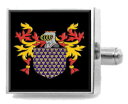 yzYANZT?@X^[OJtXNgreening england heraldry crest sterling silver cufflinks engraved box