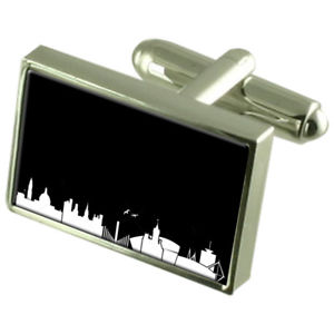 【送料無料】メンズアクセサリ—　スカイラインカーディフスターリング925カフスリンクskyline cardiff sterling silver 925 cufflinks boxed