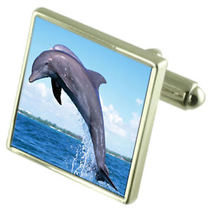 【送料無料】メンズアクセサリ—　オプションイルカスターリングカフスリンクdolphin sterling silver cufflinks optional engraved box