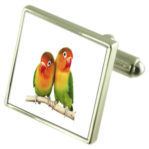 【送料無料】メンズアクセサリ—　オプションバードスターリングカフスリンクlove bird sterling silver cufflinks optional engraved box