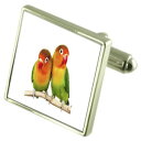 【送料無料】メンズアクセサリ- オプションバードスターリングカフスリンクlove bird sterling silver cufflinks optional engraved box