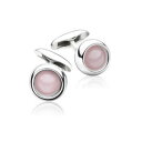 【送料無料】メンズアクセサリ—　ゲオルグジェンセンスターリングローズコーツカフスリンクgeorg jensen sterling silver rose quartz sphere cufflinks