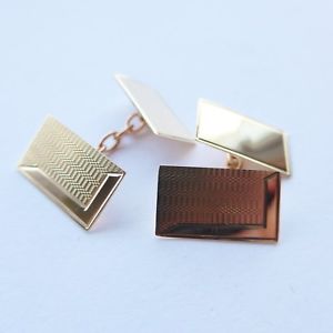 【送料無料】メンズアクセサリ— 60ソリッドゴールドカフリンクス60th birthday gift 1958 hallmarked 9ct solid gold cufflinks