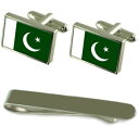 yzYANZT?@pLX^Vo[JtX{^^CNbv{bNXZbgpakistan flag silver cufflinks tie clip box gift set