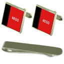 【送料無料】メンズアクセサリ— フラグシルバーカフスボタンタイクリップボックスセットparaba flag silver cufflinks tie...