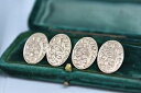 【送料無料】メンズアクセサリ- アンティークゴールドビクトリアアイビーカフリンクスantique 9ct gold victorian ivy cufflinks made in 1919 959g b904