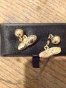 【送料無料】メンズアクセサリ- フットボールブーツカフリンクスボックスgold plated football boot cuff links, in box