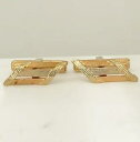 【送料無料】メンズアクセサリ—　kイエローローズゴールドソリッドカフスボタンmens 18k yellow and rose gold solid dress cuff links 1 104g