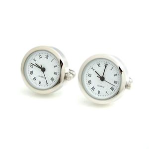 【送料無料】メンズアクセサリ— メンズレディースワーキングシルバーステンレススチールカフスボタン