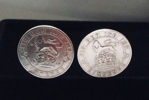 【送料無料】メンズアクセサリ—　カフリンクスsterling silver sixpence cufflinks