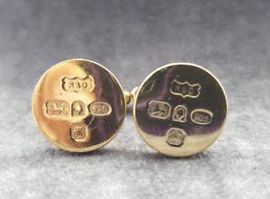 【送料無料】メンズアクセサリ—　シルバーカフスボタンシェフィールドゴールデンジュビリーゴールドプ..