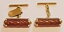 ̵ۥ󥺥?ɥǥʡĥȥեإӡ18ct gold designer hand made cornelian twist cuff links heavy chain fittings