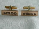 【送料無料】メンズアクセサリ—　ウェールズカフスボタンclogau 9ct welsh gold hallmark cufflinks rrp 1,10000