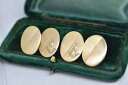 【送料無料】メンズアクセサリ—　アンティークコンパスシンボルゴールドカフリンクスantique 18ct gold cufflinks with free masons compass symbol 1128g in 1905 b960