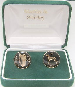 【送料無料】メンズアクセサリ—　アイルランドカフリンクスブラック