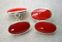 stunning rich red enamel amp; silver oval cufflinksエナメルアンプカフリンクス※注意※NYからの配送になりますので2週間前後お時間をいただきます。人気の商品は在庫が無い場合がございます。ご了承くださいませ。サイズの種類の商品は購入時の備考欄にご希望のサイズをご記載ください。　携帯メールでの登録ですと楽天からのメールが届かない場合がございます。