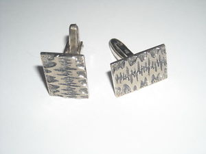 【送料無料】メンズアクセサリ—　ヴィンテージカフスボタンシルバーカフスbeautiful vintage cufflinks 835 silver cuffs modernist