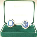 【送料無料】メンズアクセサリ- ペンスカフスボタンアンプ2018 twenty pence 20p cufflinks in blue amp; silver