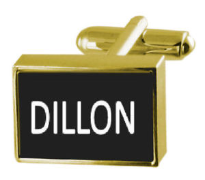 【送料無料】メンズアクセサリ- カフスリンク ディロンengraved box goldtone cufflinks name dillon