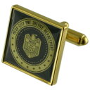 【送料無料】メンズアクセサリ— dreddバッジカフスリンクjudge dredd badge gold square cufflinks with...