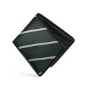 【送料無料】メンズアクセサリ—　レザーヘリンボーンシルクストライプdalvey rfid wallet luxury leather amp; green herringbone silk stripe