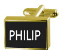 yzYANZT?@{bNXJtNXtBbvengraved box goldtone cufflinks name philip