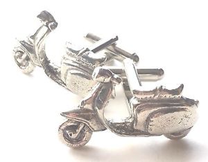 【送料無料】メンズアクセサリ—　スクーターバイクハンドメイドピューターカフリンクスボックスlambretta scooter motor bike hand made pewter cufflinks n38 gift boxed