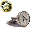 【送料無料】メンズアクセサリ—　カフスボタンパールホワイトゴールドdigabi initial letter cufflinks 18k white gold mother of pearl