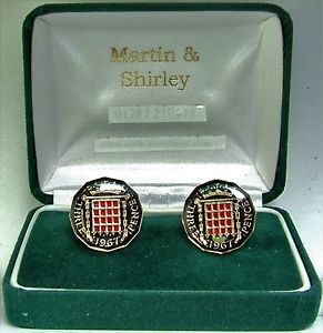 【送料無料】メンズアクセサリ—　カフリンクスブラック(4)