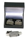 【送料無料】メンズアクセサリ— ロンドンバスカフスボタンタイクリップバースライドバスドライバセットlondon bus cufflinks amp; tie clip bar slide set bus driver gift(4)