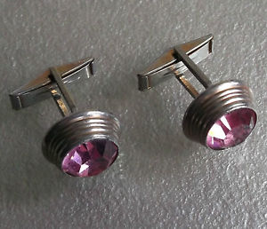 【送料無料】メンズアクセサリ—　カフスリンクヴィンテージmensカフスリンク19601970silvertone sparklingcufflinks vintage mens cuff links 1960s 1970s silvertone sparkling stone