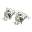 【送料無料】メンズアクセサリ—　シロメレンバードカフスリンクpewter wren bird cufflinks 1