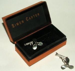 サイモン・カーター(カフス) 【送料無料】メンズアクセサリ—　サイモンカータープロペラセーラーカフリンクスsimon carter propeller sea sailor cufflinks boxed