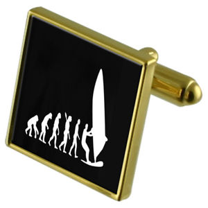 【送料無料】メンズアクセサリ—　スポーツウィンドサーフィンカフスボタンクリスタルタイクリップセットsport windsurfing goldtone cufflinks crystal tie clip gift set