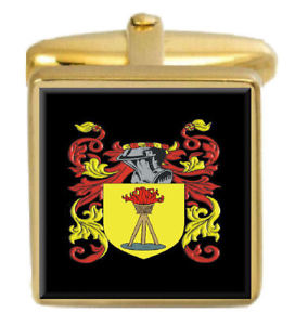 【送料無料】メンズアクセサリ— カフスボタンボックスコートoinan wales family crest surname coat of arms...