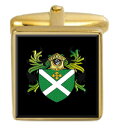 【送料無料】メンズアクセサリ— イングランドカフスボタンボックスコートkellett england family crest surname coat of arms gold cufflinks engraved box(4)