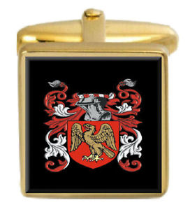 【送料無料】メンズアクセサリ—　スコットランドカフスボタンボックスファミリークレストコートmcnaughten scotland family crest coat of arms gold cufflinks engraved box